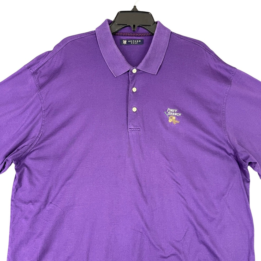 Piney Branch Country Club Polo Shirt Men XXL Oxford Golf Mercerized Cotton